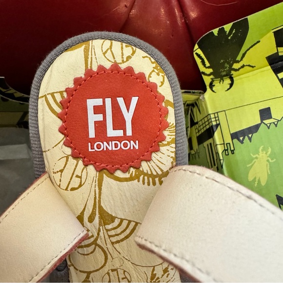 NIB! Fly London Red Cupido Sandals, 37 (6.5) - Picture 6 of 11